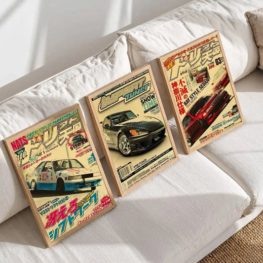 1pc Super Luxury Sports Car JDM Poster Print For Bedroom Living Room Home Decor Painting Wall Art HD Picture Mural