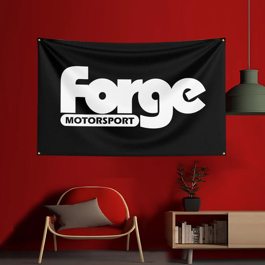 3x5 Ft Forge Motorsport Tool Flag Polyester Printed Cars Flags Banner Tapestry for Room Garage Decor Power Tools Flag